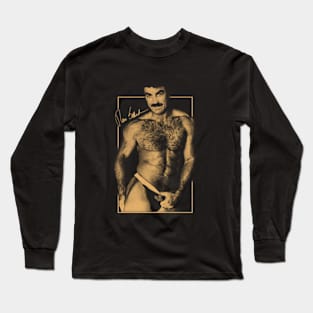 Funny Tom Selleck Brown Long Sleeve T-Shirt